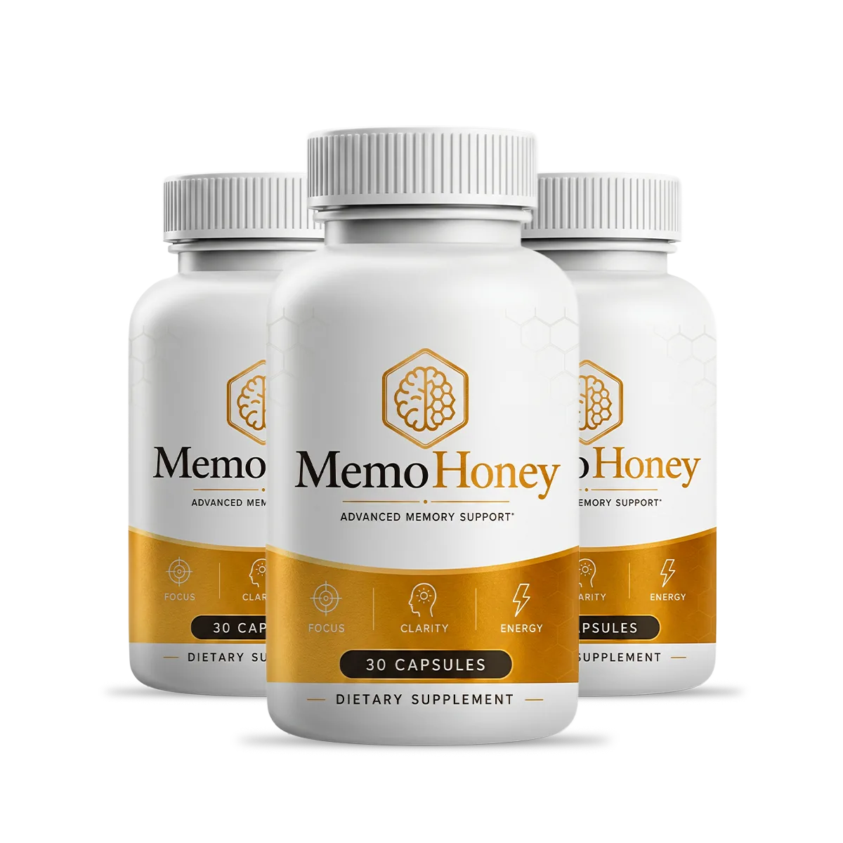 The MemoHoney three bottle package